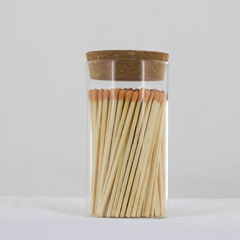 Colorful Long Match in Jar;